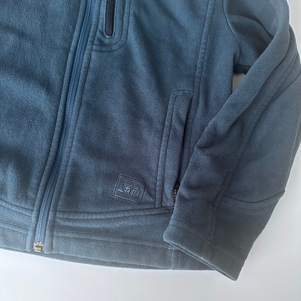 REI Co-op Blue Fleece Jacket - Boys Extra Small - Picture 3 of 6